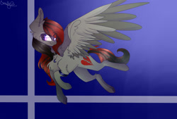 Size: 1496x1011 | Tagged: safe, artist:emily-826, imported from derpibooru, oc, oc only, oc:streak set, pegasus, pony, flying, solo