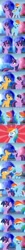Size: 700x7000 | Tagged: safe, artist:spirit-dude, imported from derpibooru, flash sentry, rainbow dash, twilight sparkle, alicorn, pegasus, pony, :i, :o, absurd resolution, comic, commission, crystal empire, cute, female, lesbian, open mouth, possessive, shipping, snorting, tsunderainbow, tsundere, twidash, twilight sparkle (alicorn)