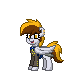 Size: 80x80 | Tagged: safe, imported from derpibooru, screencap, oc, oc only, oc:captain caramel, pegasus, pony, pony town, pixel art, solo