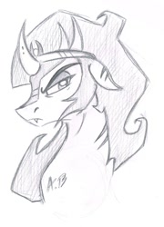 Size: 867x1204 | Tagged: safe, artist:rossmaniteanzu, imported from derpibooru, king sombra, pony, male, sketch, solo, traditional art