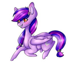 Size: 900x850 | Tagged: safe, artist:cinnamonsparx, imported from derpibooru, oc, oc only, oc:moonlight blossom, pegasus, pony, female, mare, prone, simple background, solo, transparent background