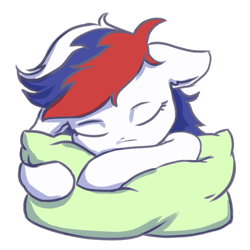 Size: 536x536 | Tagged: safe, artist:kovoranu, imported from derpibooru, oc, oc only, oc:marussia, earth pony, pony, cute, nation ponies, pillow, russia, simple background, sleeping, solo, transparent background