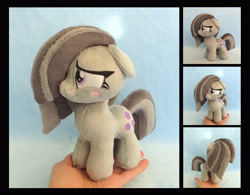 Size: 3671x2863 | Tagged: safe, artist:fireflytwinkletoes, imported from derpibooru, marble pie, pony, blush sticker, blushing, irl, miniature, photo, plushie, solo