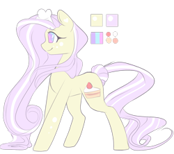 Size: 1176x1045 | Tagged: safe, artist:clefficia, imported from derpibooru, oc, oc only, oc:strawberry, earth pony, pony, chef's hat, female, hat, mare, reference sheet, solo