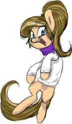 Size: 561x968 | Tagged: safe, artist:chibadeer, imported from derpibooru, oc, oc only, earth pony, pony, clothes, female, mare, simple background, smiling, solo, sweater, white background