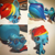 Size: 595x598 | Tagged: safe, artist:brunyee, artist:mesotofu, imported from derpibooru, rainbow dash, pony, adorable face, blushing, colorful, colourful, custom, customized toy, cute, funko pop!, irl, paint, photo, solo, toy