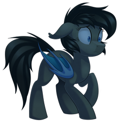 Size: 928x952 | Tagged: safe, artist:thegamblehorse, imported from derpibooru, oc, oc only, oc:seachell, bat pony, pony, female, mare, scared, simple background, solo, transparent background, wavy mouth