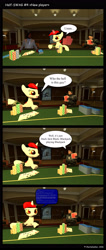 Size: 2020x4760 | Tagged: safe, artist:charlydasher, imported from derpibooru, oc, oc:blackjack, fallout equestria, 3d, absurd resolution, barney calhoun, blue screen of death, comic, craziness, crossover, gmod, half-life, pun