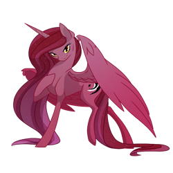 Size: 600x600 | Tagged: safe, artist:basykail, imported from derpibooru, oc, oc only, oc:nox arcana, alicorn, pony, female, mare, simple background, solo, transparent background