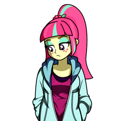 Size: 660x660 | Tagged: artist needed, safe, imported from derpibooru, sour sweet, equestria girls, friendship games, female, ponytail, simple background, solo, transparent background