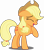 Size: 4398x5000 | Tagged: safe, artist:dashiesparkle, imported from derpibooru, applejack, earth pony, pony, the mane attraction, .svg available, absurd resolution, cute, eyes closed, female, floppy ears, jackabetes, laughing, laughingmares.jpg, open mouth, raised hoof, simple background, solo, transparent background, vector