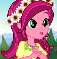 Size: 877x915 | Tagged: safe, imported from derpibooru, screencap, gloriosa daisy, equestria girls, legend of everfree, cropped, female, flower, flower in hair, solo