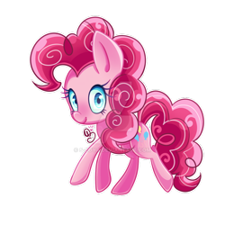 Size: 2000x2000 | Tagged: safe, artist:soloya64, imported from derpibooru, pinkie pie, earth pony, pony, cute, diapinkes, female, mare, simple background, solo, transparent background