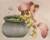 Size: 1024x826 | Tagged: safe, artist:ekakichan, imported from derpibooru, apple bloom, pony, apple bloom's bow, apron, bow, cauldron, clothes, female, hair bow, solo, traditional art