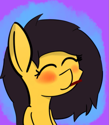 Size: 697x795 | Tagged: safe, artist:tecatito, imported from derpibooru, oc, oc only, blushing, cute, food, pocky, simple background, solo, waifu