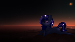 Size: 4000x2250 | Tagged: safe, artist:marsminer, imported from derpibooru, oc, oc only, oc:ethereal trails, solo, space