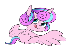 Size: 1600x1084 | Tagged: safe, artist:raridashdoodles, edit, imported from derpibooru, princess flurry heart, butt, female, plot, simple background, sitting, solo, transparent background, up to no good