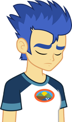 Size: 7000x11860 | Tagged: safe, artist:luckreza8, imported from derpibooru, flash sentry, equestria girls, legend of everfree, absurd resolution, clothes, eyes closed, male, sad, shirt, simple background, solo, transparent background, vector