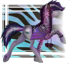 Size: 614x534 | Tagged: artist needed, safe, imported from derpibooru, oc, oc only, oc:daturea eventide, bat pony, zebra, clothes, solo, sweater