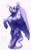 Size: 1024x1626 | Tagged: safe, artist:pessadie, imported from derpibooru, oc, oc only, oc:midnight blue, pegasus, pony, blue coat, female, jewelry, looking at you, mare, necklace, not cloudchaser, partially open wings, pegasus oc, rearing, simple background, solo, tail, white background, white mane, white tail, wings