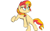 Size: 1920x1200 | Tagged: safe, artist:mildockart, imported from derpibooru, sunset shimmer, pony, unicorn, equestria girls, cute, female, magic, simple background, solo, white background