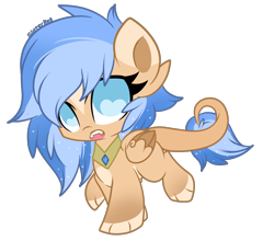 Size: 2000x1757 | Tagged: safe, artist:starlightlore, imported from derpibooru, oc, oc only, original species, sphinx, female, filly, heart eyes, simple background, solo, sphinx oc, transparent background, wingding eyes