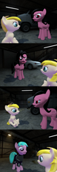 Size: 1400x4184 | Tagged: safe, artist:soad24k, imported from derpibooru, oc, oc only, oc:chipper leaf, oc:flash bang, oc:rin, 3d, absurd resolution, cyoa, cyoa:filly adventure, female, filly, gmod