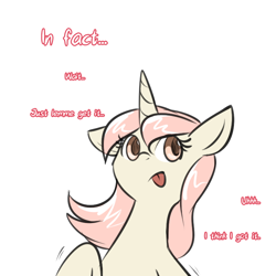 Size: 750x750 | Tagged: safe, artist:cosmalumi, artist:its-gloomy, imported from derpibooru, oc, oc only, oc:marathon, ask-marathon, bust, dialogue, floppy ears, looking away, raised hoof, simple background, solo, tongue out, white background