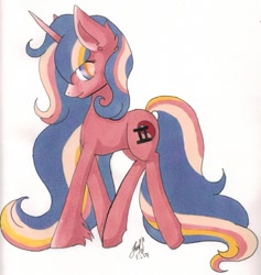 Size: 529x559 | Tagged: safe, artist:hikkamm, imported from derpibooru, oc, oc only, oc:wasat, pony, unicorn, female, mare, simple background, solo, walking, white background