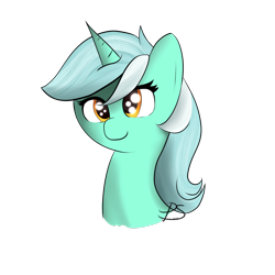 Size: 1024x1024 | Tagged: safe, artist:lyres-art, imported from derpibooru, lyra heartstrings, pony, unicorn, bust, female, portrait, simple background, smiling, solo, transparent background