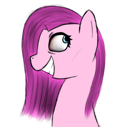 Size: 4000x4000 | Tagged: safe, artist:lyres-art, imported from derpibooru, pinkie pie, earth pony, pony, absurd resolution, bust, female, grin, pinkamena diane pie, portrait, simple background, smiling, solo, transparent background
