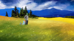 Size: 3840x2160 | Tagged: safe, artist:stormxf3, imported from derpibooru, rainbow dash, oc, oc:anon