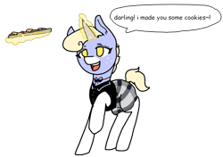 Size: 1241x872 | Tagged: safe, artist:nootaz, imported from derpibooru, oc, oc only, oc:housewife nootaz, cookie, food, solo