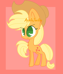 Size: 848x996 | Tagged: safe, artist:rainbowdashswagpony, imported from derpibooru, applejack, pony, chibi, female, solo