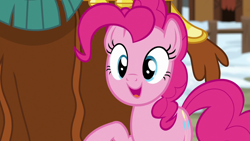 Size: 1280x720 | Tagged: safe, imported from derpibooru, screencap, pinkie pie, prince rutherford, pony, yak, not asking for trouble