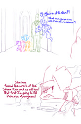 Size: 625x954 | Tagged: safe, artist:raridashdoodles, imported from derpibooru, applejack, fizzlepop berrytwist, fluttershy, pinkie pie, princess luna, rainbow dash, rarity, tempest shadow, oc, oc:anon, comic:anon the movie, comic:anon the movie 2017, my little pony: the movie, comic, simple background, white background