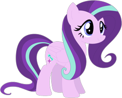 Size: 1024x829 | Tagged: safe, imported from derpibooru, fluttershy, starlight glimmer, pegasus, pony, female, mare, recolor, solo