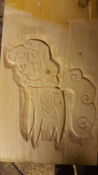 Size: 746x1328 | Tagged: safe, imported from derpibooru, bronyscot, carving, irl, mascot, nessie, photo, real, wood