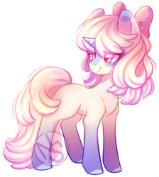 Size: 600x671 | Tagged: safe, artist:cabbage-arts, imported from derpibooru, oc, oc only, oc:baby doll, unicorn, commission, commissioner:nicklo, female, horn, simple background, solo, unicorn oc, white background