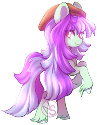 Size: 600x772 | Tagged: safe, artist:cabbage-arts, imported from derpibooru, oc, oc only, oc:scout, earth pony, commission, commissioner:nicklo, earth pony oc, female, rearing, solo