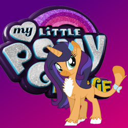 Size: 1024x1024 | Tagged: safe, artist:flakyporcupine1989, imported from derpibooru, capper dapperpaws, rarity, oc, oc:jewel fur, cat, hybrid, pony, sphinx, my little pony: the movie, capperity, chest fluff, logo, offspring, parent:capper, parent:capper dapperpaws, parent:rarity, parents:capperity