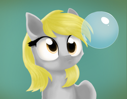 Size: 1100x860 | Tagged: safe, artist:francystill, imported from derpibooru, derpy hooves, pegasus, pony, bubble, female, mare