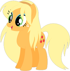 Size: 1024x1036 | Tagged: safe, artist:ra1nb0wk1tty, imported from derpibooru, applejack, lemon zest, earth pony, pony, equestria girls ponified, female, mare, ponified, recolor, simple background, solo, transparent background