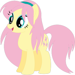 Size: 1024x1038 | Tagged: safe, artist:ra1nb0wk1tty, imported from derpibooru, fluttershy, lemon zest, earth pony, pony, equestria girls ponified, female, mare, ponified, recolor, simple background, solo, transparent background