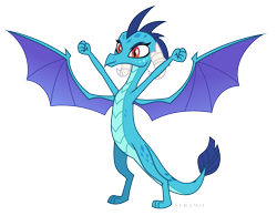 Size: 5858x4565 | Tagged: safe, artist:suramii, imported from derpibooru, princess ember, dragon, triple threat, absurd resolution, dominant, female, proud, simple background, solo, transparent background, vector