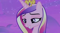 Size: 1920x1080 | Tagged: safe, imported from derpibooru, screencap, princess cadance, alicorn, once upon a zeppelin, female, lidded eyes, solo