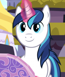 Size: 850x1012 | Tagged: safe, imported from derpibooru, screencap, shining armor, unicorn, once upon a zeppelin, adorkable, cute, dork, glowing horn, magic, male, shining adorable, solo