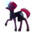 Size: 2442x2238 | Tagged: safe, artist:ohhoneybee, imported from derpibooru, tempest shadow, pony, unicorn, my little pony: the movie, female, high res, raised hoof, simple background, solo, transparent background