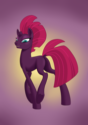 Size: 1024x1448 | Tagged: safe, artist:ihmislehma, imported from derpibooru, fizzlepop berrytwist, tempest shadow, pony, unicorn, my little pony: the movie, female, mare, missing cutie mark, solo, underhoof