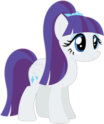 Size: 1024x1219 | Tagged: safe, artist:ra1nb0wk1tty, imported from derpibooru, rarity, sour sweet, pegasus, pony, equestria girls ponified, female, mare, palette swap, ponified, recolor, simple background, solo, transparent background